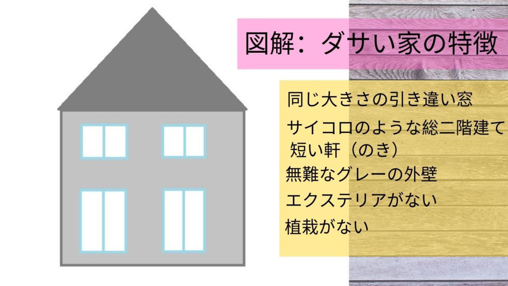 新築注文住宅の外観がダサい家の6つの特徴。モダンな家を目指す方法！ MyHome・Lover's